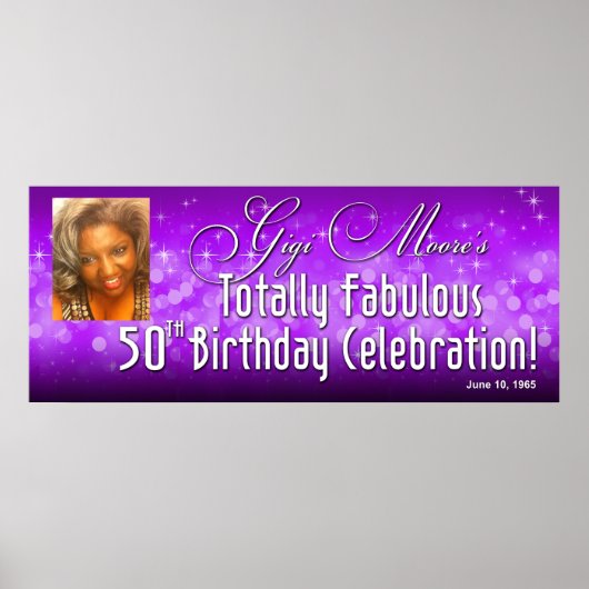 Gigi's Bombshell Banner 40,5 x 16,5 Poster (Voorkant)