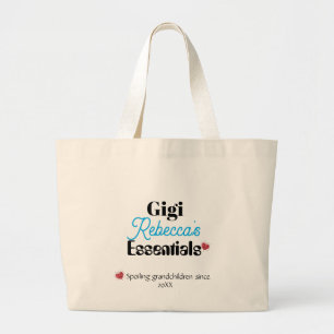 Gigi's Essentiële Dubbelzijdige Print Aangepaste Grote Tote Bag