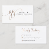 Gigi's Riverside Creaties Visitekaartje (Voorkant / Achterkant)
