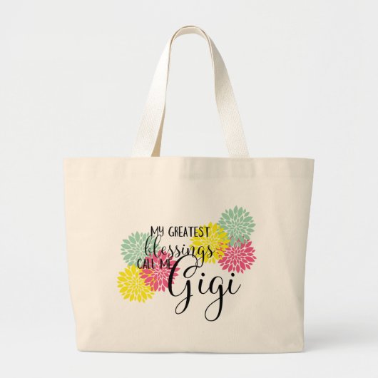 Gigi's zegeningen grote tote bag (Voorkant)
