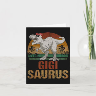 Gigisaurus T Rex Dinosaur Gigi Saurus Moederdag Kaart