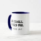 Gij Shalt probeert me niet om 24:7 grappige nieuwi Mok (Voorkant links)