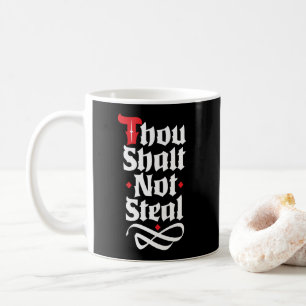 Gij zult geen Christelijke bescherming stelen Koffiemok