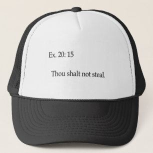 Gij zult geen kleding stelen trucker pet