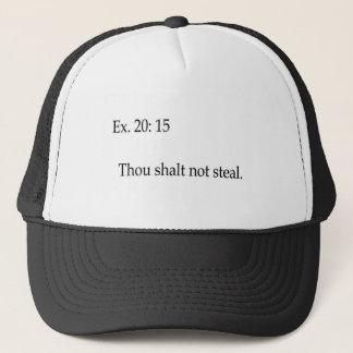 Gij zult geen kleding stelen trucker pet
