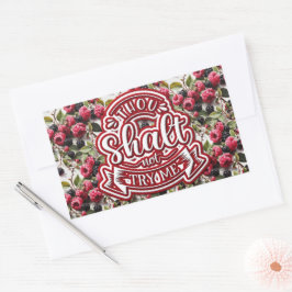 Gij zult mij niet grappig proberen rechthoekige sticker