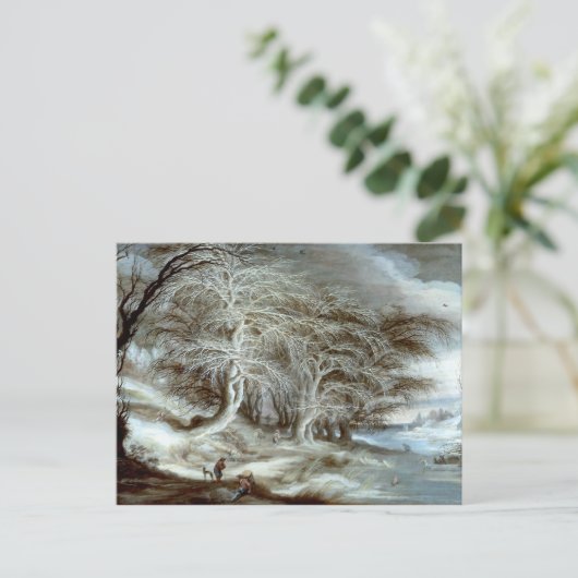 Gijsbrecht Leytens: Een winterlandschap Briefkaart (Staand voorkant)
