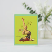 Gil Elvgren - pin-up Briefkaart (Staand voorkant)