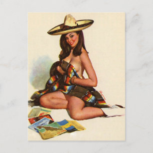 Gil Elvgren ♡ pin Vintage fille ♡ Carte postale