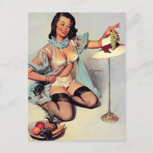 Gil Elvgren - smaakvol design -  pin-up Briefkaart