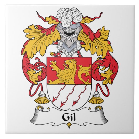 Gil Family Crest Tegeltje (Voorkant)