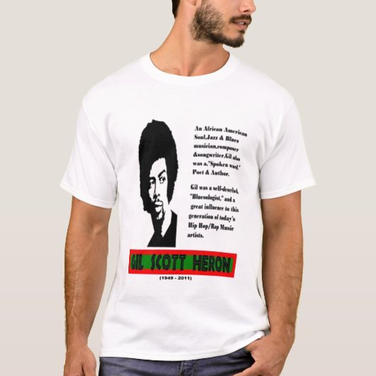 Gil Scott Heron Heremberence Tee Shirt (Voorkant)