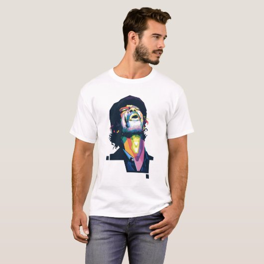Gil Scott Heron Pop Art WPAP T-shirt (Voorkant volledig)