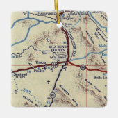 Gila Bend AZ  Map Keramisch Ornament (Voorkant)