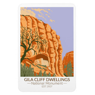 Gila Cliff Dwellings National Monument New Mexico Magneet