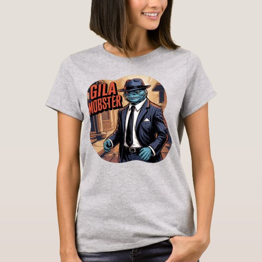 Gila Mobster Illustratie Combo Creature Grappig T-shirt (Voorkant)