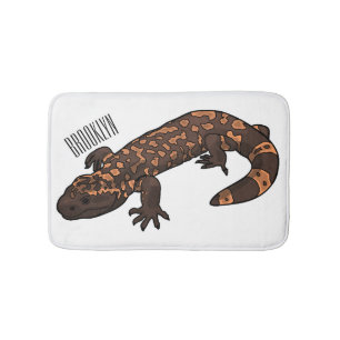 Gila monster cartoon illustratie badmat