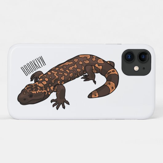 Gila monster cartoon illustratie Case-Mate iPhone case (Achterkant (horizontaal))