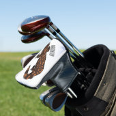 Gila monster cartoon illustratie golfheadcover (Insitu)