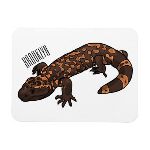Gila monster cartoon illustratie magneet