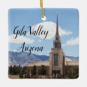 Gila Valley Arizona Temple Keramisch Ornament