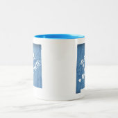 Gila Wilderness New Mexico houtnerf Tweekleurige Koffiemok (Center)