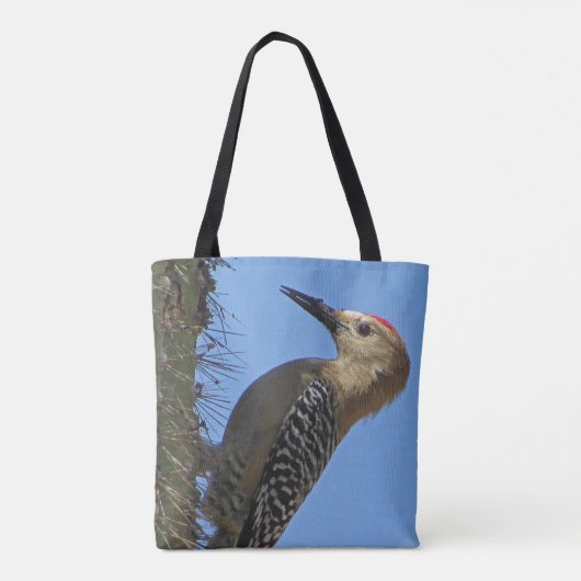 Gila Woodpecker Foto Southwest Desert Bird Draagtas (Achterkant)