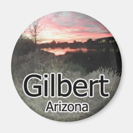 Gilbert Arizona Sunset Magnet (Devant)
