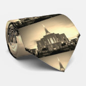Gilbert Arizona Temple Stropdas - Sepia (Opgerold)
