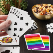 Gilbert Baker Gay Pride Flag Rainbow Stripe Pokerkaarten (Insitu)