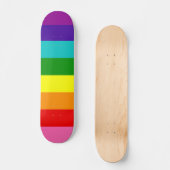 Gilbert Baker Pride Flag Herhaalt regenboogstripe  Skateboard (Voorkant)