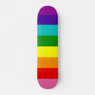 Gilbert Baker Pride Flag Herhaalt regenboogstripe Skateboard