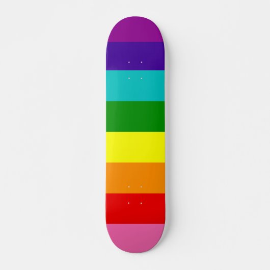 Gilbert Baker Pride Flag Herhaalt regenboogstripe  Skateboard (Voorkant)