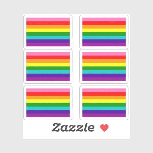 Gilbert Baker Pride Flag Sticker Pack (Vel)