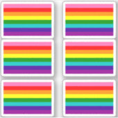 Gilbert Baker Pride Flag Sticker Pack (Voorkant)