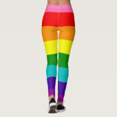 Gilbert Baker Pride Vlag Regenboog Gestreept LGBT Leggings (Achterkant)