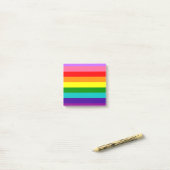 Gilbert Baker’s 9-Stripe Rainbow Flag Post-it® Notes (Op bureau)