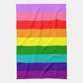 Gilbert Baker’s 9-Stripe Rainbow Flag Theedoek (Verticaal)