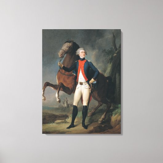 Gilbert Motier Marquis de la Fayette, 1788 Canvas Afdruk (Voorkant)