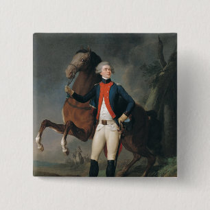 Gilbert Motier Marquis de la Fayette, 1788 Vierkante Button 5,1 Cm
