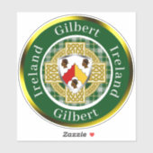 Gilbert Shield & Celtic Cross gepersonaliseerd Sticker (Vel)