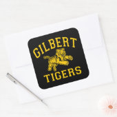 Gilbert Tigers Vierkante Sticker (Envelop)