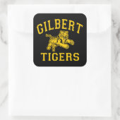 Gilbert Tigers Vierkante Sticker (Tas)