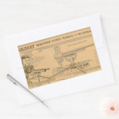 Gilbert toy's Machine Pistool 1919 Rechthoekige Sticker (Envelop)