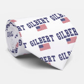 Gilbert US Flag Stropdas (Opgerold)