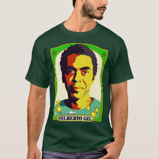 Gilberto Gil Retro Origineel Fan Art Design T-shirt