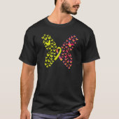 Gilbert's Syndrome Awareness Ribbon Butterfly Grap T-shirt (Voorkant)