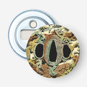 Gilded Asian Medallion by Vision Studio Button Flesopener