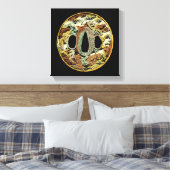 Gilded Asian Medallion by Vision Studio Canvas Afdruk (Insitu (Slaapkamer))