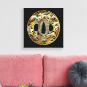 Gilded Asian Medallion by Vision Studio Canvas Afdruk (Insitu (Woonkamer))